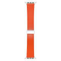 For Apple Watch Serie 3 42mm Magnetic Buckle Skin Feel Leather Watch Band(Orange)