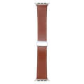 For Apple Watch Serie 2 38mm Magnetic Buckle Skin Feel Leather Watch Band(Brown)
