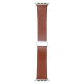 For Apple Watch SE 2023 44mm Magnetic Buckle Skin Feel Leather Watch Band(Brown)