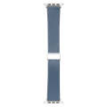 For Apple Watch SE 2023 44mm Magnetic Buckle Skin Feel Leather Watch Band(Light Blue)