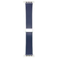 For Apple Watch SE 2023 40mm Magnetic Buckle Skin Feel Leather Watch Band(Dark Blue)