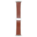 For Apple Watch Ultra 2 49mm Magnetic Buckle Skin Feel Leather Watch Band(Brown)