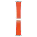 For Apple Watch Ultra 2 49mm Magnetic Buckle Skin Feel Leather Watch Band(Orange)