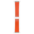 For Apple Watch Serie 9 45mm Magnetic Buckle Skin Feel Leather Watch Band(Orange)