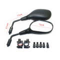 For Motorcycle / Electric Vehicle / UTV / ATV ZF001-176 Universal Rearview Mirror Reversing Mirro...