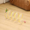 S Type Foldable Cat Tunnel Spring Toy(Sisal Ball)