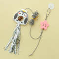 Hanging Swing Pet Toy Elastic Feather Cat Teaser Stick(Penguin)
