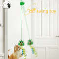 Hanging Swing Pet Toy Elastic Feather Cat Teaser Stick(Penguin)