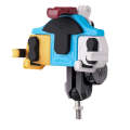 MOTOSLG Crab Motorcycle Phone Clamp Bracket M10 Ballhead Mount with Anti-theft Lock(Yellow Blue W...