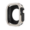 For Apple Watch Ultra 49mm 2-in-1 PC Hybrid TPU Armor Watch Case(Starlight)