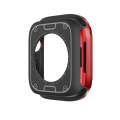 For Apple Watch Series 8 / 7 45mm 2-in-1 PC Hybrid TPU Armor Watch Case(Red)