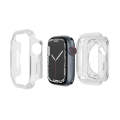 For Apple Watch Series 8 / 7 45mm 2-in-1 PC Hybrid TPU Armor Watch Case(Transparent)