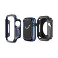 For Apple Watch Series 8 / 7 45mm 2-in-1 PC Hybrid TPU Armor Watch Case(Midnight Blue)