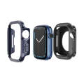 For Apple Watch Series 8 / 7 41mm 2-in-1 PC Hybrid TPU Armor Watch Case(Midnight Blue)