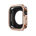 For Apple Watch Series 6 / 5 / 4 / SE 40mm 2-in-1 PC Hybrid TPU Armor Watch Case(Rose Gold)