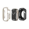 For Apple Watch Series 6 / 5 / 4 / SE 44mm 2-in-1 PC Hybrid TPU Armor Watch Case(Starlight)