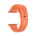 For Apple Watch SE 40mm Dot Texture Fluororubber Watch Band(Orange)