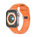 For Apple Watch 6 44mm Dot Texture Fluororubber Watch Band(Orange)