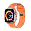 For Apple Watch Ultra 2 49mm Dot Texture Fluororubber Watch Band(Orange)