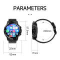 MT27 4G+64G 1.6 inch IP67 Waterproof 4G Android 8.1 Smart Watch Support Heart Rate / GPS, Type:Le...