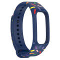 For OPPO Band Sports Rainbow Dots Silicone Watch Band(Midnight Blue)