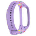 For OPPO Band Sports Rainbow Dots Silicone Watch Band(Purple)