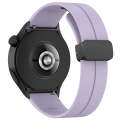 For Huawei Watch 4 / Watch 4 Pro Folding Buckle Silicone Watch Band(Purple)
