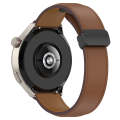For Huawei Watch 4 / Watch 4 Pro Folding Buckle Genuine Leather Watch Band(Brown)