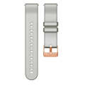 For Amazfit GTR Mini / Bip 3 / Bip 3 Pro 20mm Solid Color Rose Gold Buckle Silicone Watch Band(Grey)