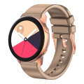 For Amazfit GTR Mini / Bip 3 / Bip 3 Pro 20mm Solid Color Rose Gold Buckle Silicone Watch Band(Kh...
