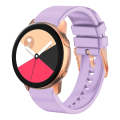 For Amazfit GTR Mini / Bip 3 / Bip 3 Pro 20mm Solid Color Rose Gold Buckle Silicone Watch Band(Li...