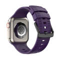 Tire Texture Silicone Watch Band For Apple Watch 7 41mm(Fruit Purple)