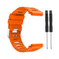For Garmin Forerunner 920XT Solid Color Silicone Replacement Watch Band(Orange)