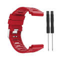 For Garmin Forerunner 920XT Solid Color Silicone Replacement Watch Band(Red)