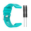 For Garmin Forerunner 920XT Solid Color Silicone Replacement Watch Band(Teal)