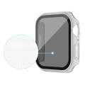 For Apple Watch SE 40mm Frosted PC + Anti-spy Tempered Film Integrated Watch Protective Case(Tran...