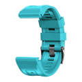 For Garmin Tactix 7 Pro / Fenix 7X  / 6X Pro 26mm Screw Black Steel Buckle Silicone Watch Band(Sk...