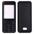 For Nokia 208 Full Housing Cover(Black)