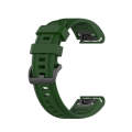 For Garmin Epix Pro 42mm Pure Color Silicone Watch Band(Army Green)