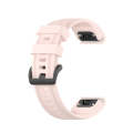 For Garmin Epix Pro 42mm Pure Color Silicone Watch Band(Pink)
