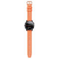 For Garmin Epix Pro 42mm Rose Gold Buckle Silicone Watch Band(Orange)