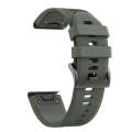 For Garmin Epix Pro 42mm Silicone Replacement Watch Band(Army Green)