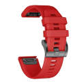For Garmin Fenix 7S Pro 42mm Silicone Replacement Watch Band(Red)