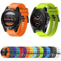 For Garmin Fenix 7S Pro 42mm Silicone Replacement Watch Band(Orange)