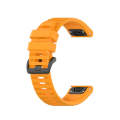 For Garmin Fenix 7 Pro 47mm Sports Silicone Watch Band(Yellow)