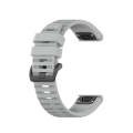 For Garmin Fenix 7 Pro 47mm Sports Silicone Watch Band(Gray)