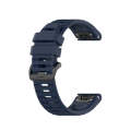For Garmin Fenix 7 Pro 47mm Sports Silicone Watch Band(Blue)