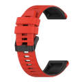For Garmin Epix Pro 47mm Sports Mixing Color Silicone Watch Band(Red+Black)