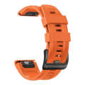 For Garmin Instinct 2 Solar Sport Pure Color Silicone Watch Band(Orange)