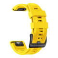 For Garmin Instinct 2 Solar Sport Pure Color Silicone Watch Band(Yellow)